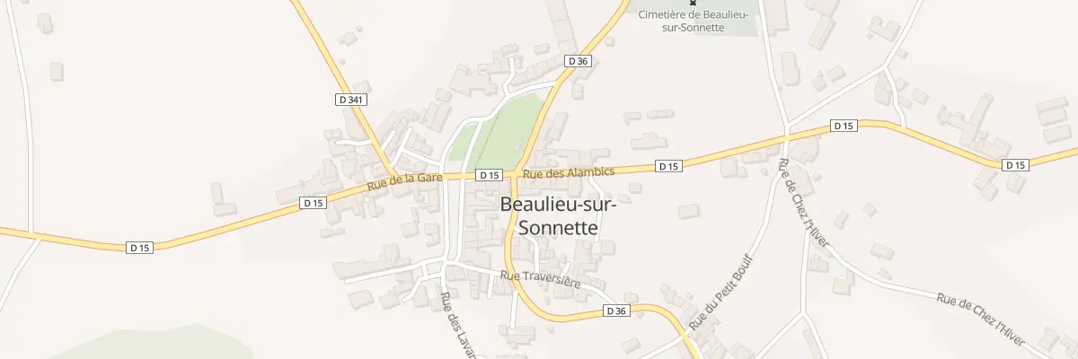 Plan du 5237 Le Bourg à Beaulieu-sur-Sonnette