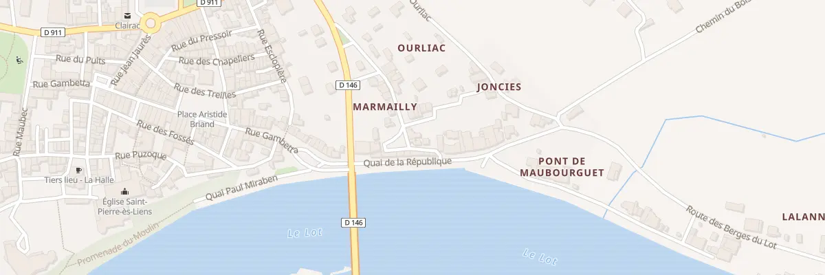 Plan du 125A Ourliac à Clairac