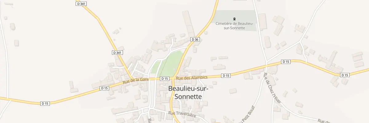 Plan du 5037 Le Bourg à Beaulieu-sur-Sonnette