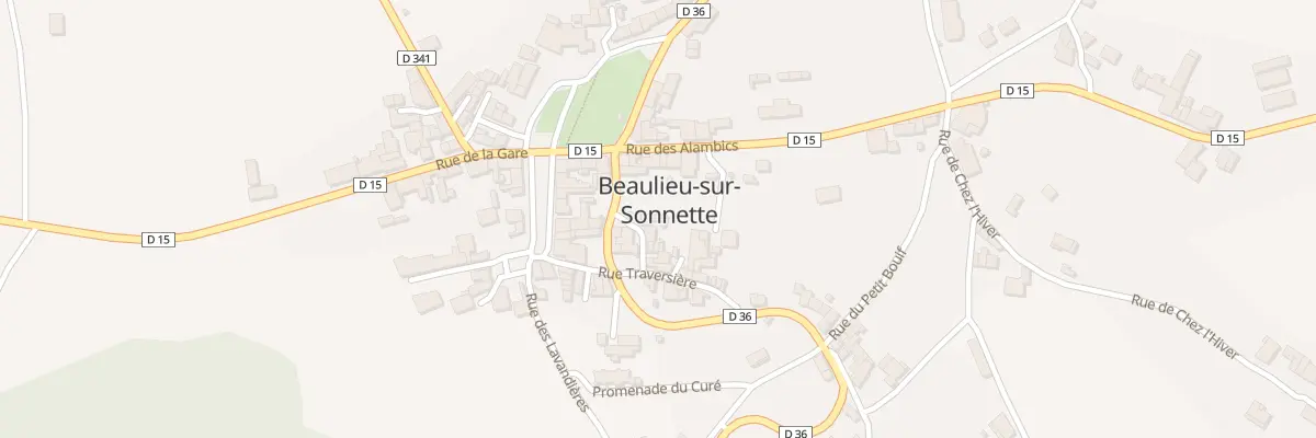 Plan du 5110 Le Bourg à Beaulieu-sur-Sonnette
