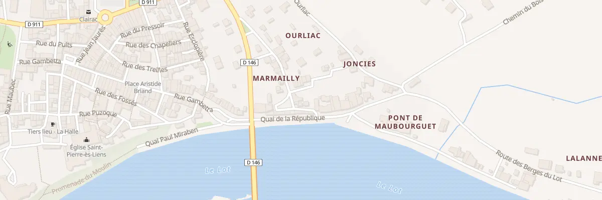 Plan du 125 Ourliac à Clairac