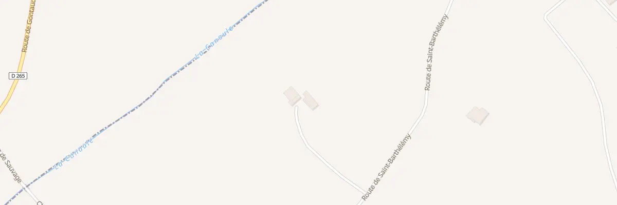 Plan du 1201 Rte de Saint Barthélémy à Labretonie