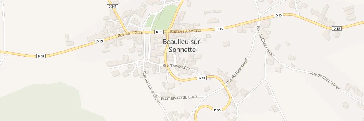 Plan du 5105 Le Bourg à Beaulieu-sur-Sonnette