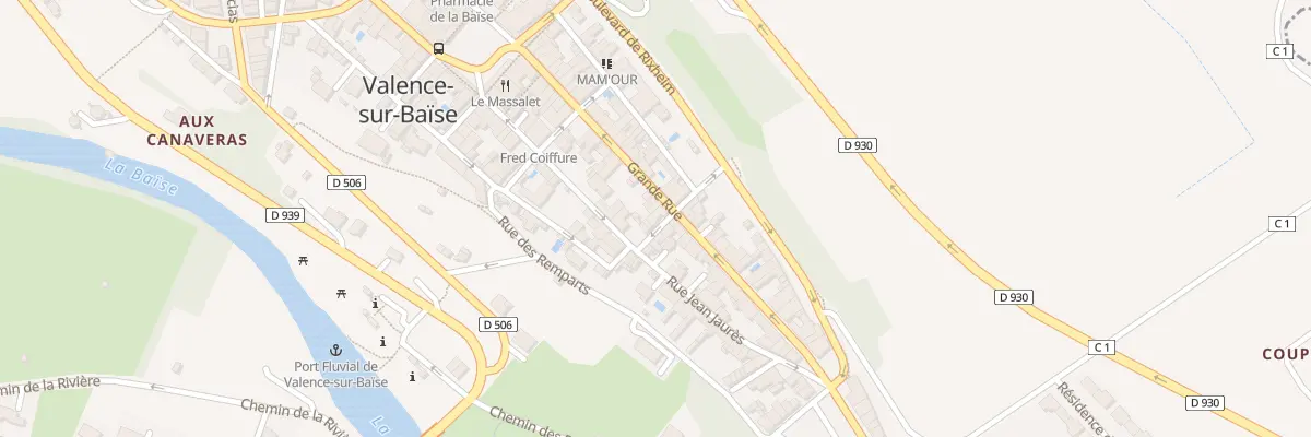 Plan du 34 Rue Grande Rue à Valence-sur-Baïse