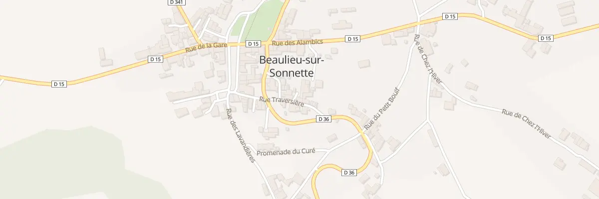 Plan du 7 Rue Traversiere à Beaulieu-sur-Sonnette