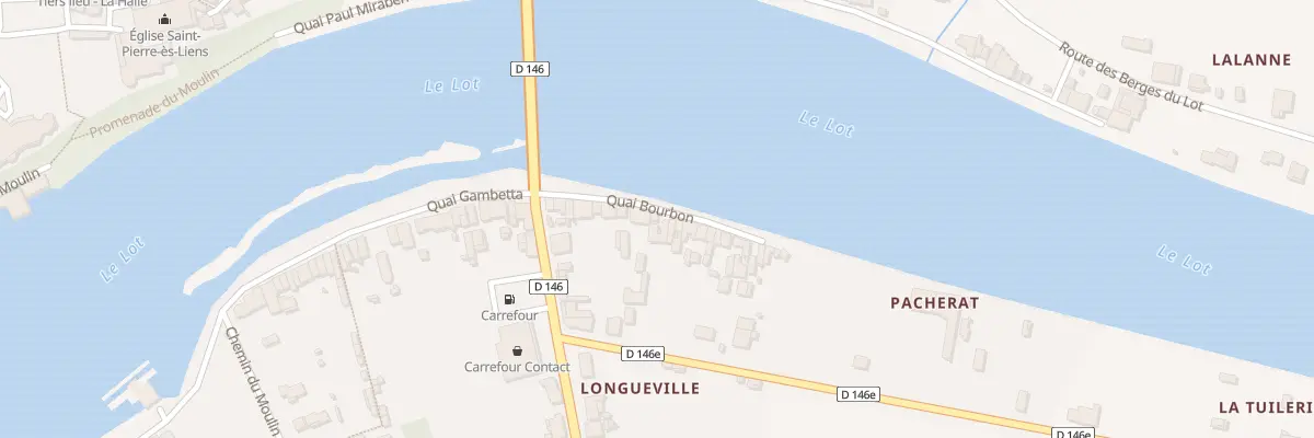 Plan du 7 Quai Bourbon à Clairac