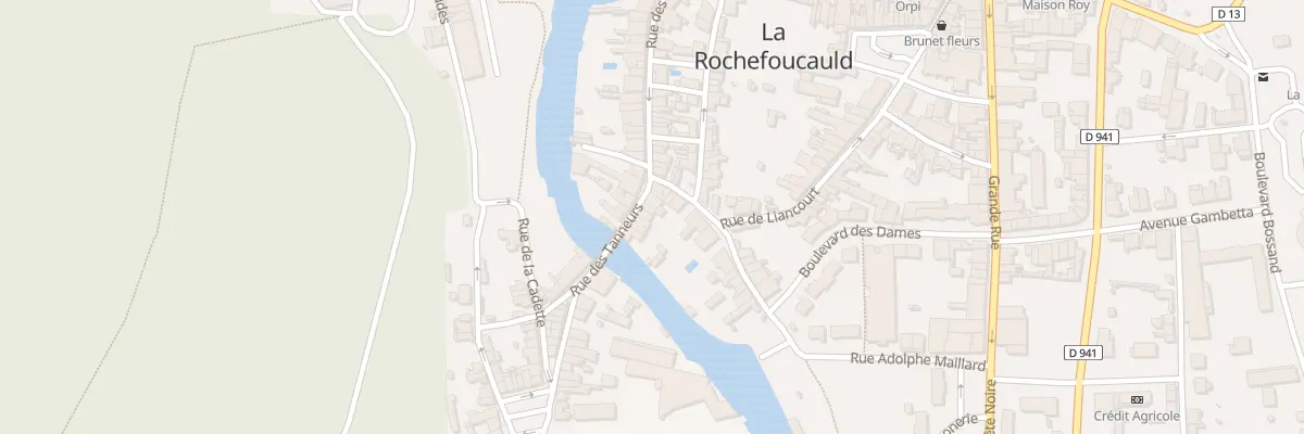Plan du 46 Rue des Tanneurs à La Rochefoucauld-en-Angoumois