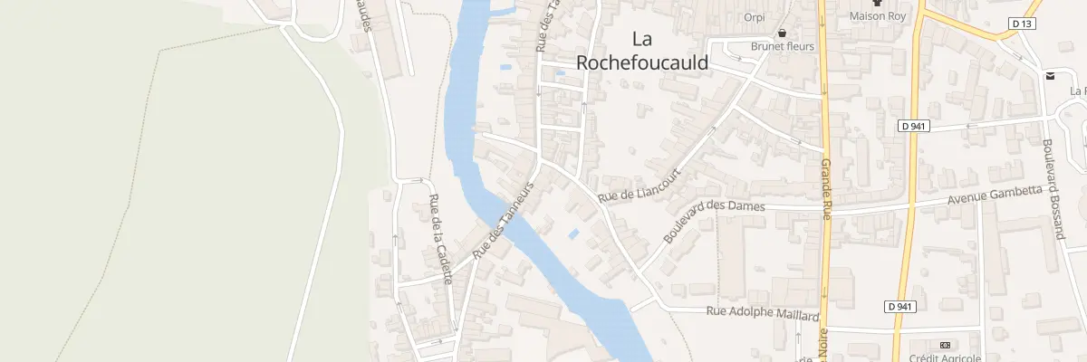 Plan du 42 Rue des Tanneurs à La Rochefoucauld-en-Angoumois