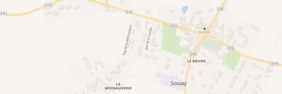 Plan du 10 Rue de la Lioube à Sossais