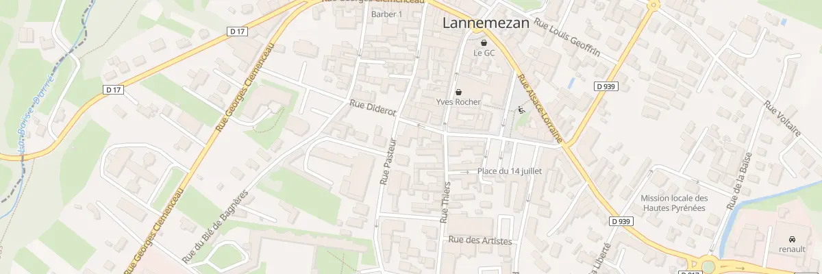 Plan du 92 Rue Diderot à Lannemezan
