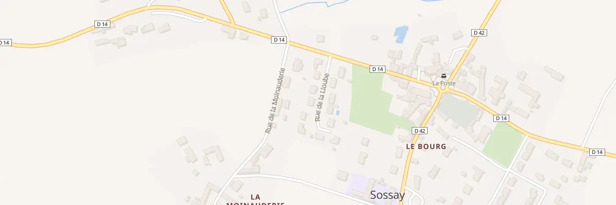 Plan du 8 Rue de la Lioube à Sossais