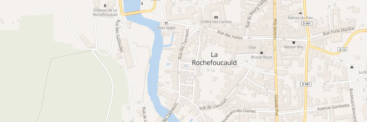 Plan du 16 Rue des Tanneurs à La Rochefoucauld-en-Angoumois