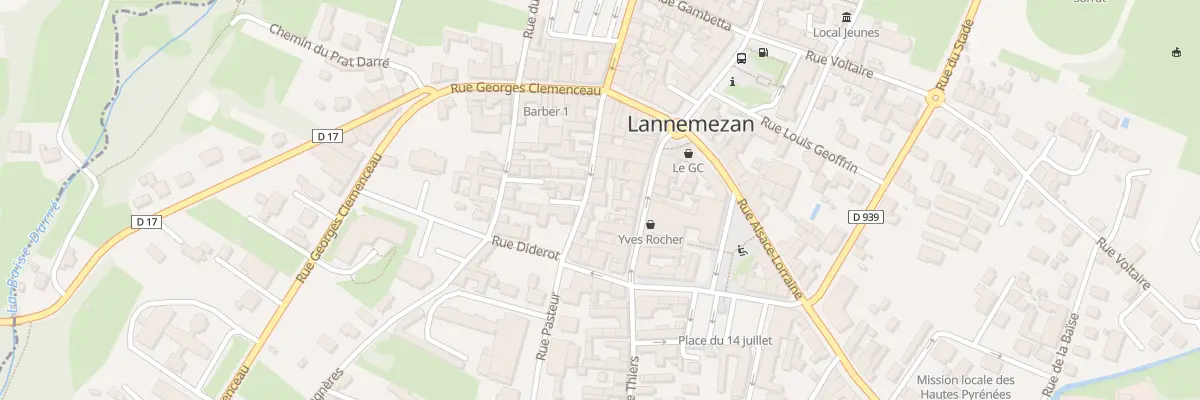 Plan du 91 Rue Pasteur à Lannemezan