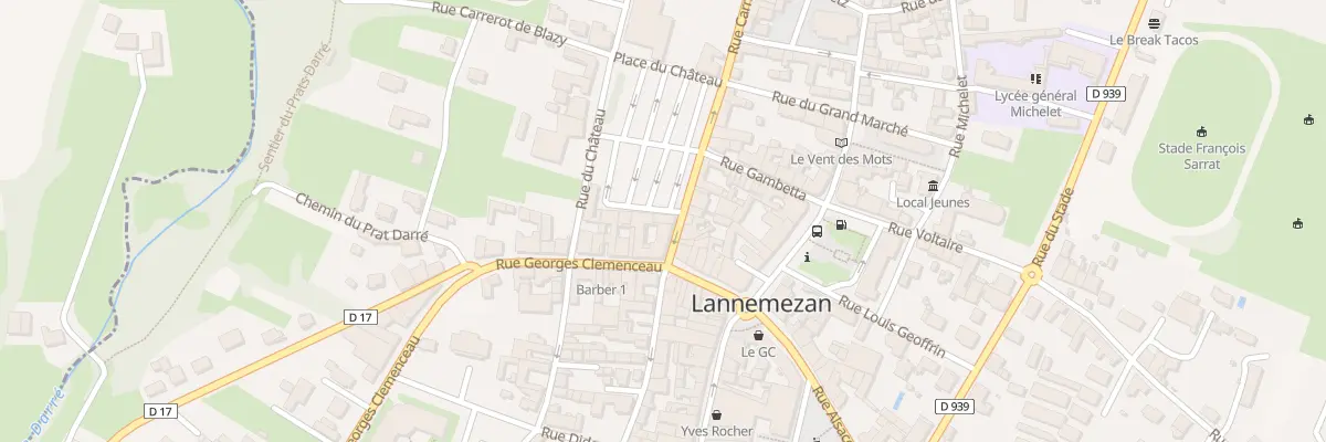 Plan du 15 Pl du Château à Lannemezan