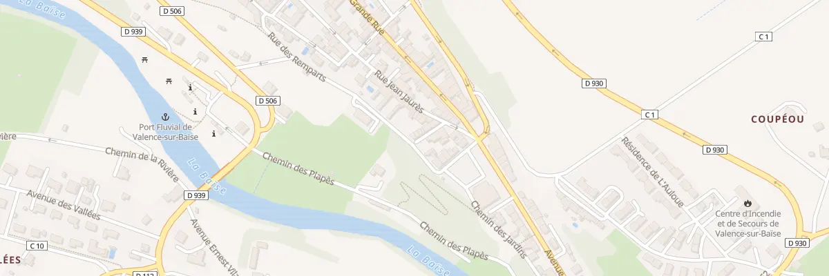 Plan du 1 Rue Montaigne à Valence-sur-Baïse