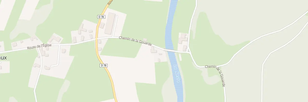 Plan du 6 Rte de la Gouarde à Izaux