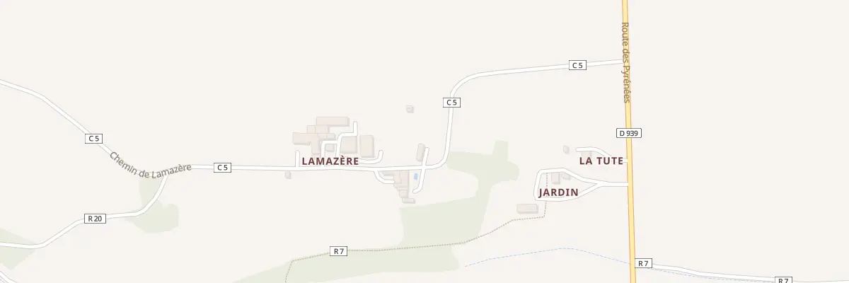 Plan du 5059 Lamazere à Rozès