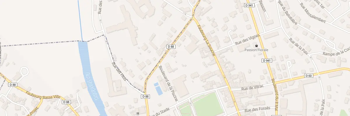 Plan du 7 Rue des Gavareaux à La Rochefoucauld-en-Angoumois