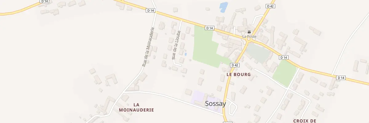Plan du 9 Rue de la Lioube à Sossais