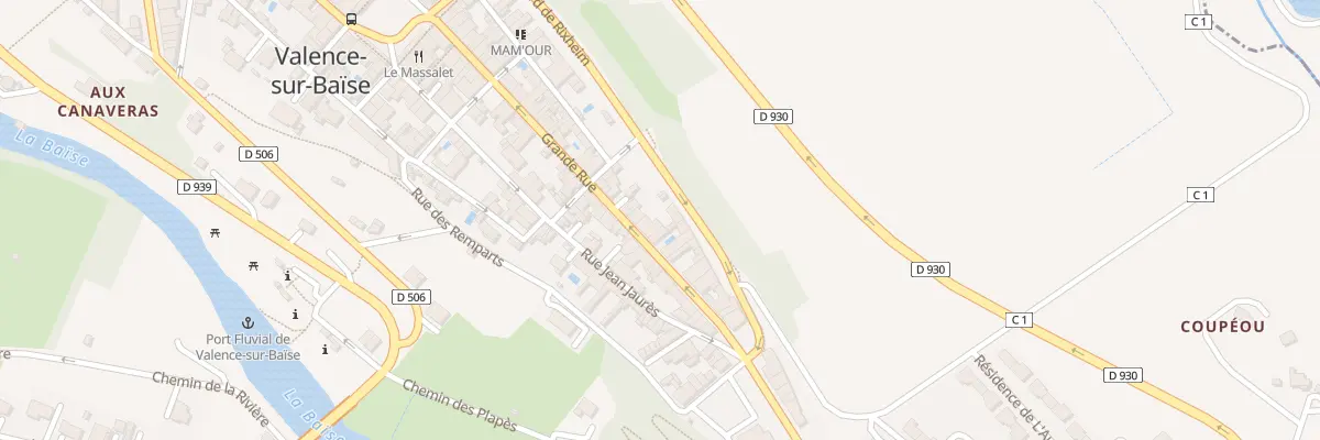 Plan du 45 Rue Grande Rue à Valence-sur-Baïse