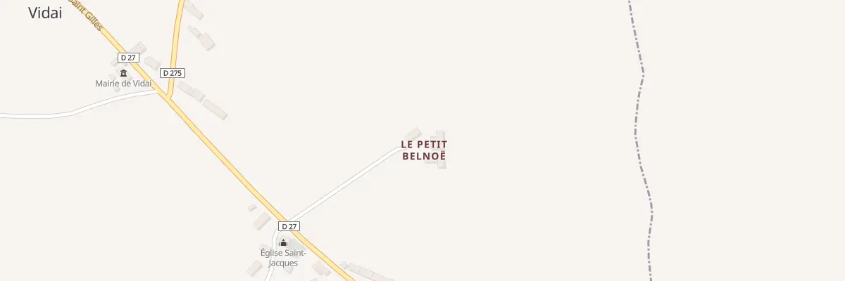 Plan du 25 Le Petit Belnoe à Vidai