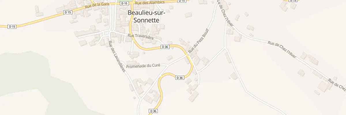 Plan du 5222 Le Bourg à Beaulieu-sur-Sonnette