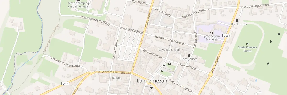 Plan du 11 Rue Gambetta à Lannemezan
