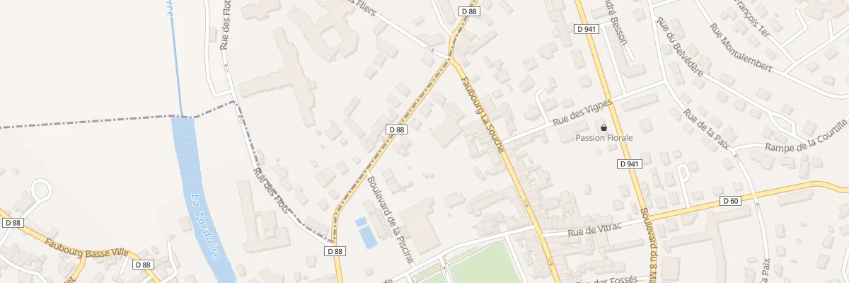 Plan du 3 Rue des Gavareaux à La Rochefoucauld-en-Angoumois