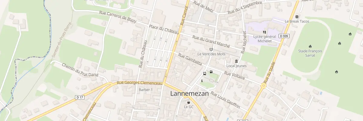 Plan du 30 Rue Gambetta à Lannemezan