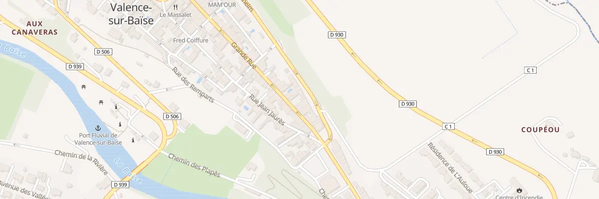 Plan du 55 Rue Grande Rue à Valence-sur-Baïse
