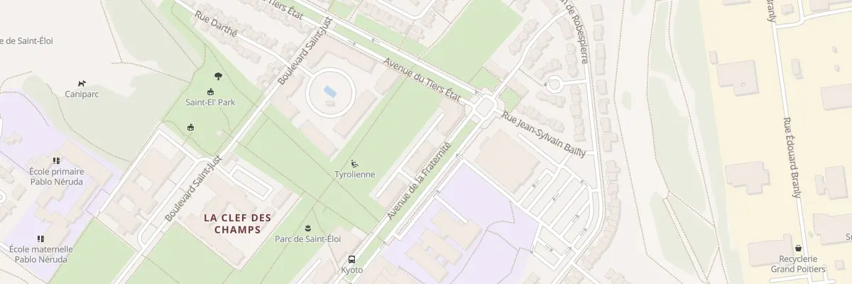 Plan du 23 Av de la Fraternité à Poitiers
