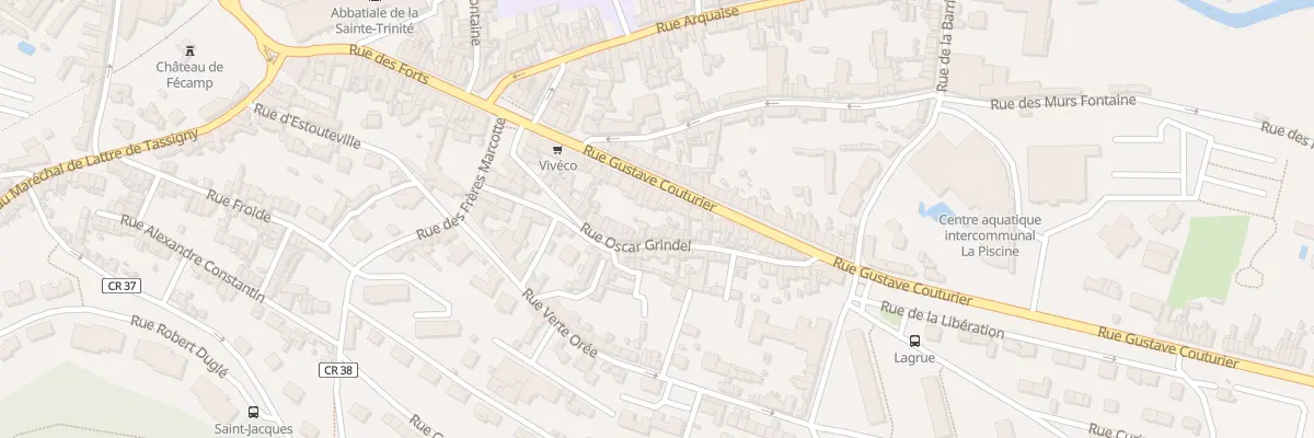 Plan du 36 Rue Gustave Couturier à Fécamp