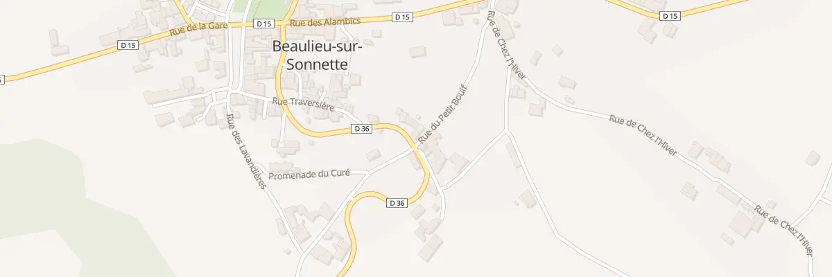 Plan du 1 Rue du Petit Bouif à Beaulieu-sur-Sonnette