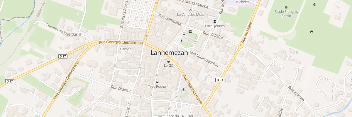 Plan du 21 Rue Alsace-Lorraine à Lannemezan