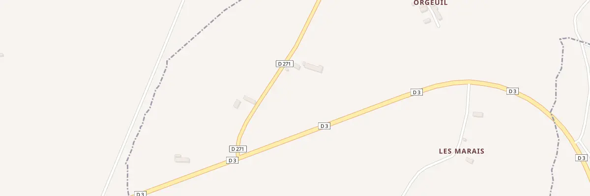Plan du 104 Les Marais à Ferrières-la-Verrerie