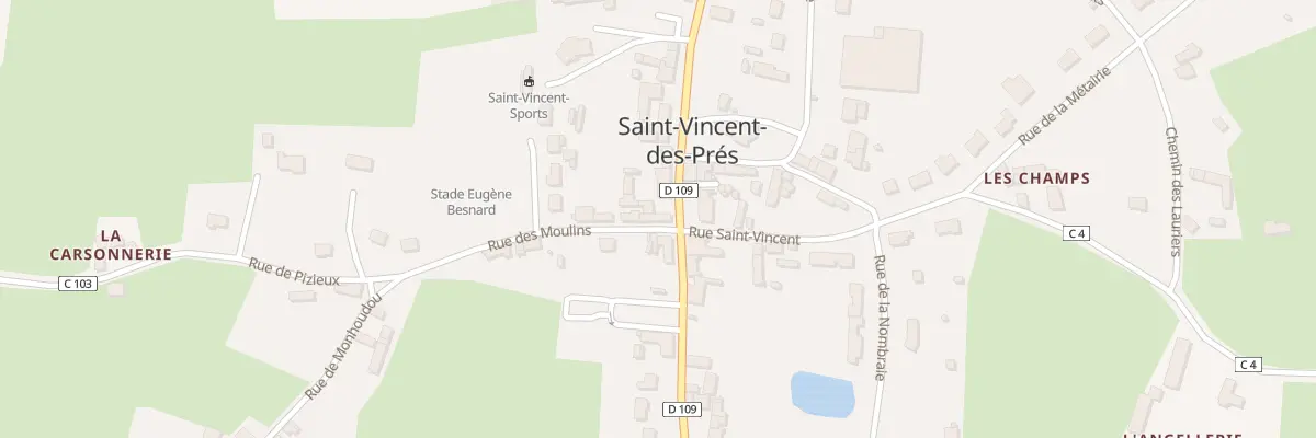 Plan du 2 Rue des Moulins à Saint-Vincent-des-Prés