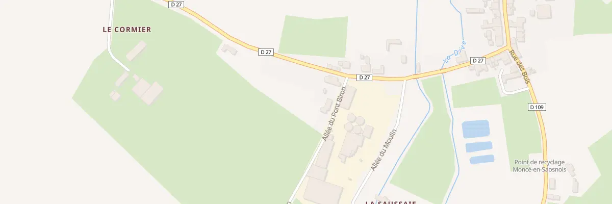 Plan du 4 All du Pont Biron à Moncé-en-Saosnois