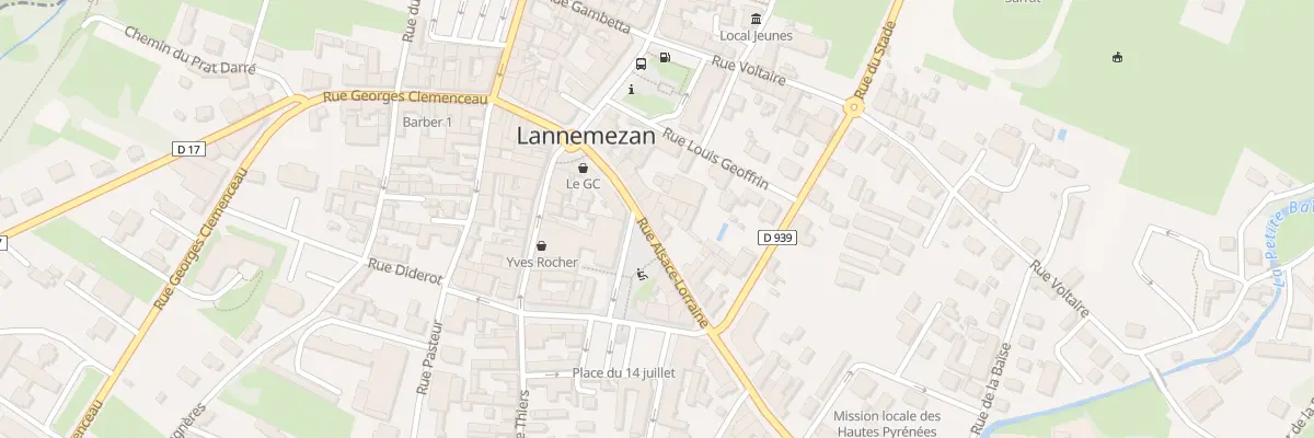 Plan du 87 Rue Alsace-Lorraine à Lannemezan