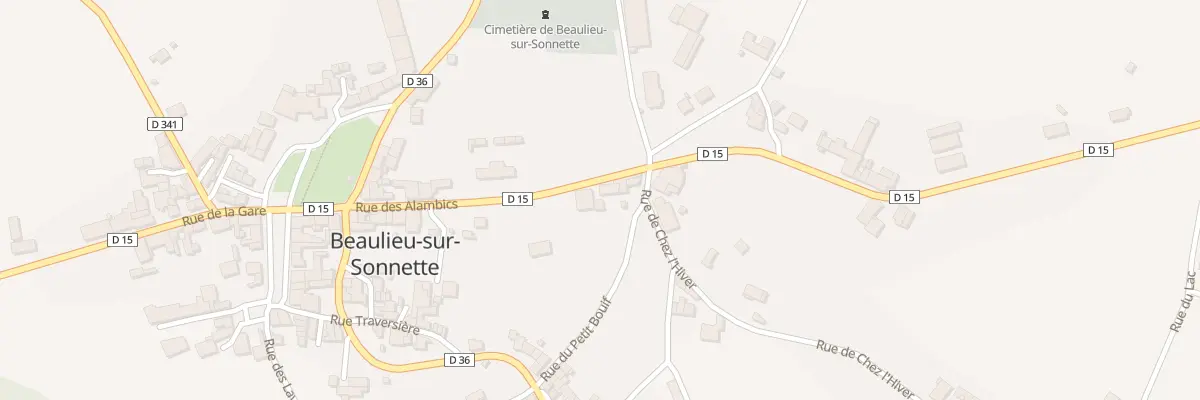 Plan du 5096 Le Bourg à Beaulieu-sur-Sonnette