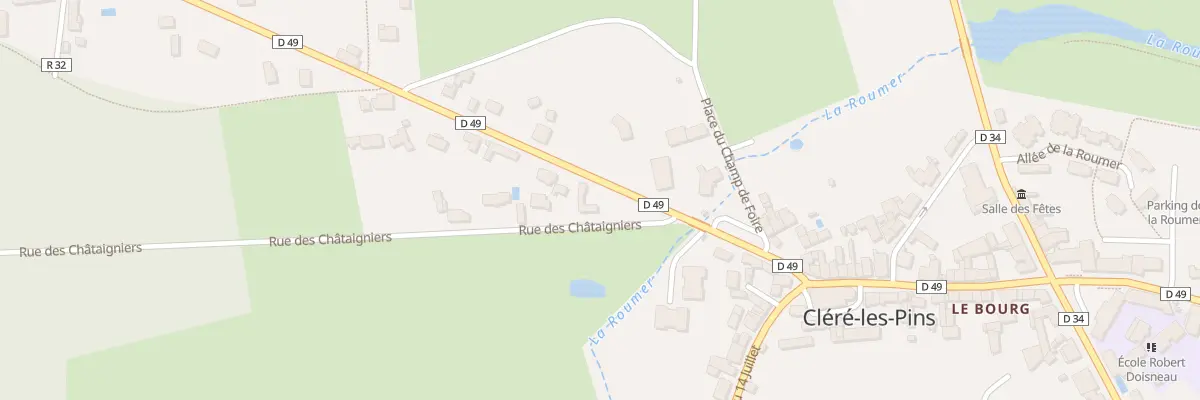 Plan du 1 Rue des Châtaigniers à Cléré-les-Pins