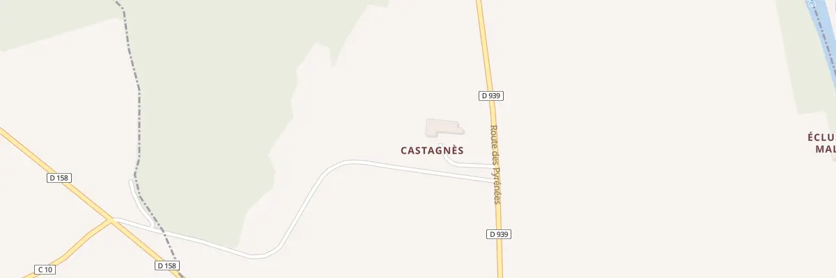 Plan du 5020 Castagnes à Rozès