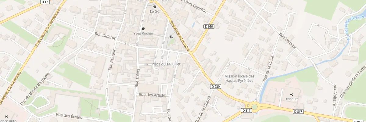 Plan du 15 Rue Maréchal Juin à Lannemezan