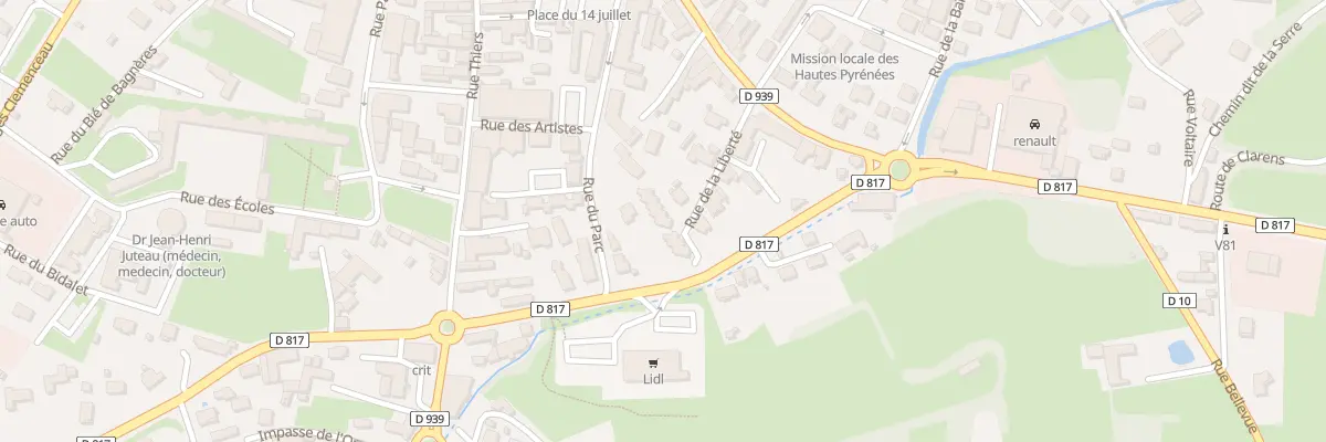 Plan du 100 Rue de la Liberté à Lannemezan
