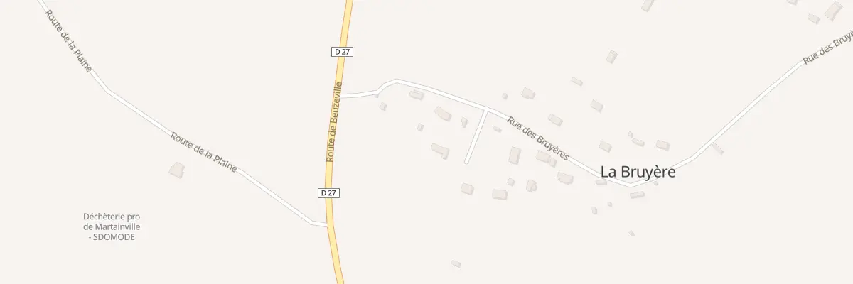 Plan du 3 Rue des Bruyeres à Martainville