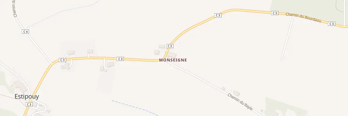 Plan du 5046 A Monseigne à Estipouy
