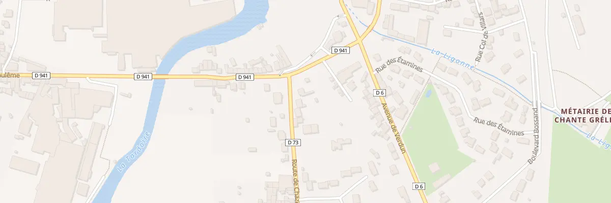 Plan du 3 Rte de Chazelles à La Rochefoucauld-en-Angoumois