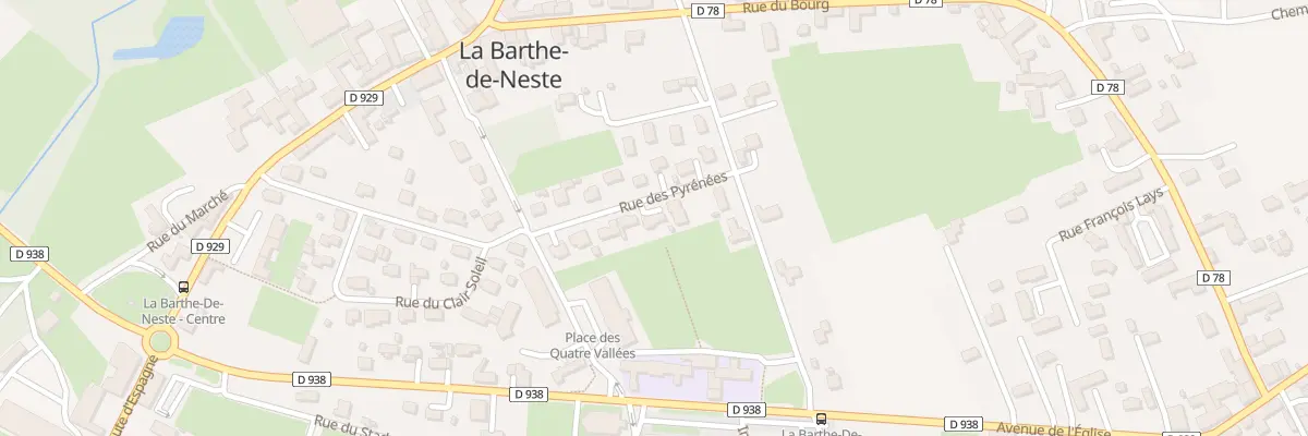 Plan du 10 Rue des Pyrenees à La Barthe-de-Neste