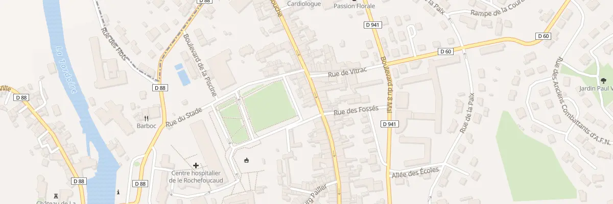 Plan du 4 Fg la Souche à La Rochefoucauld-en-Angoumois