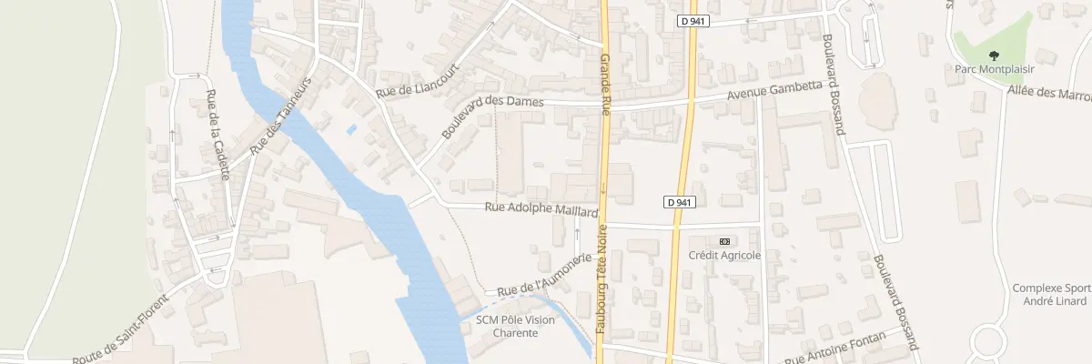 Plan du 5 Rue Adolphe Maillard à La Rochefoucauld-en-Angoumois
