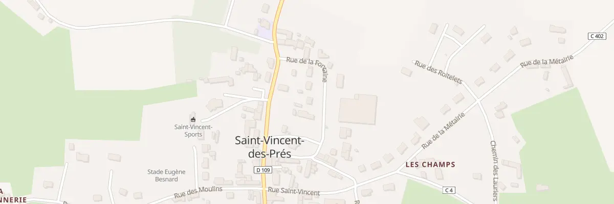 Plan du 6 Rue de la Fontaine à Saint-Vincent-des-Prés